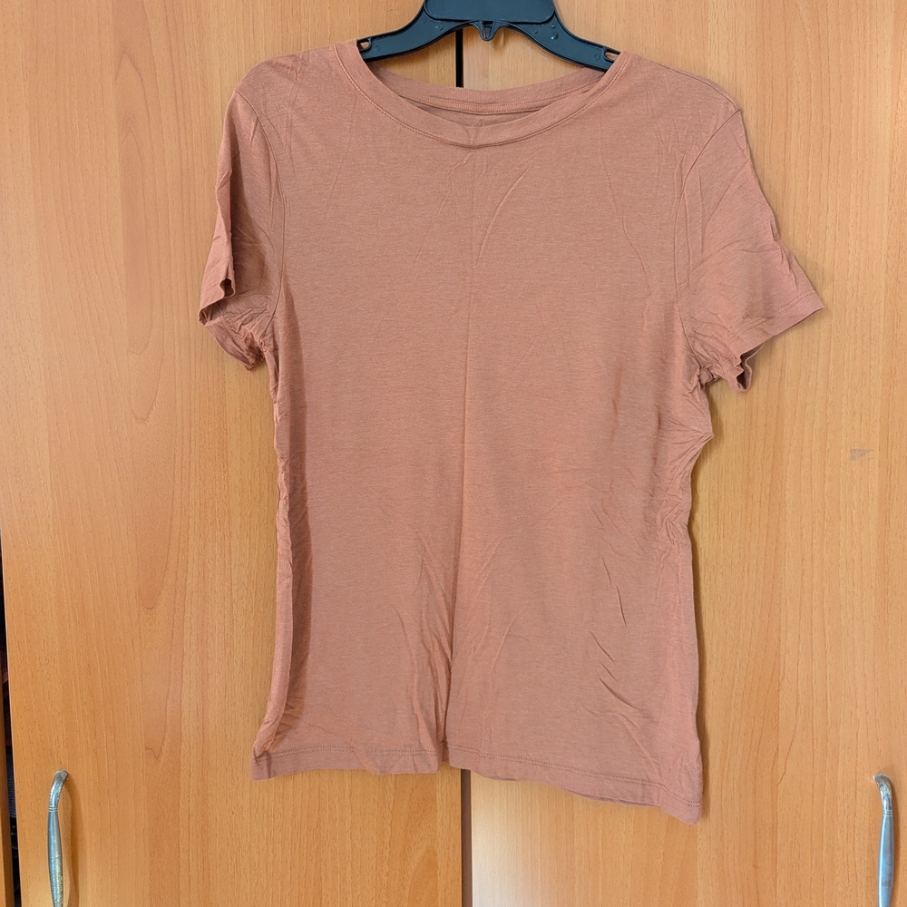 [Women's] Orange Short Sleeve Crewneck Tee